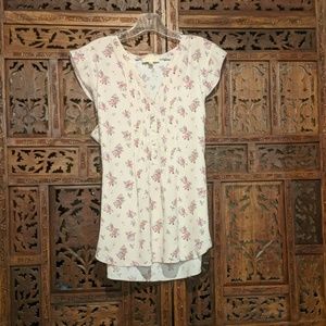 Modcloth classic pintuck tie back blouse